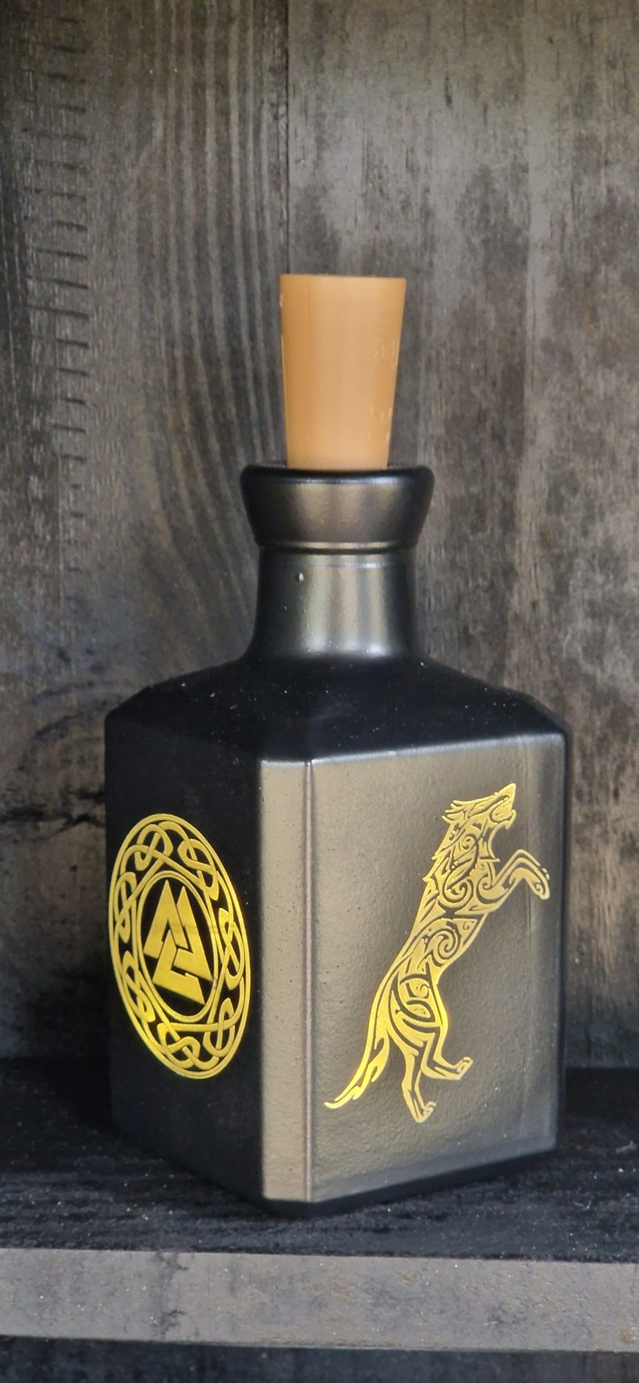 Viking Rune Illuminated Bottle